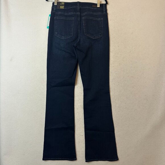 Kut from the Kloth Fab AB Baby Boot Cut Jeans Size 6 High Rise dark wash NEW - Picture 3 of 4